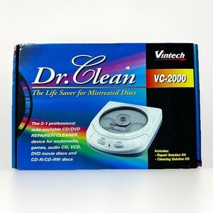 Vintech Dr. Clean Professional CD DVD Bluray Cleaner Scratch Repair Kit VC-2000